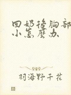 回奶后胸部变很小怎么办封面