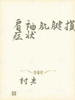 肩袖肌腱损伤的症状