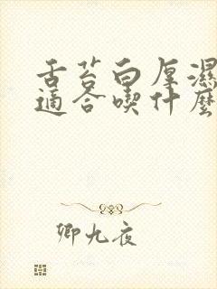 舌苔白厚湿气重适合吃什么丸