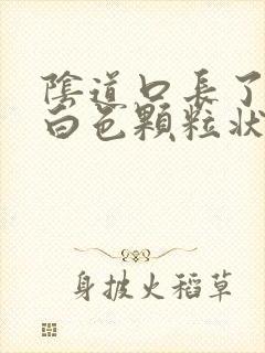 阴道口长了很多白色颗粒状,什么原因