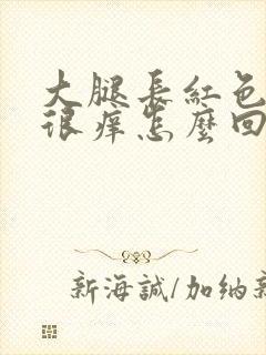 大腿长红色疙瘩很痒怎么回事