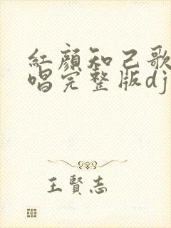 红颜知己歌曲原唱完整版dj封面