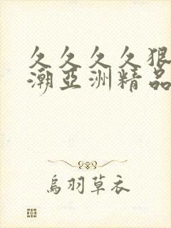 久久久久狠狠高潮亚洲精品