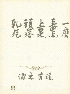 乳头上长一个小疙瘩是怎么回事封面