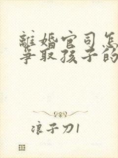 离婚官司怎么打争取孩子的抚养权