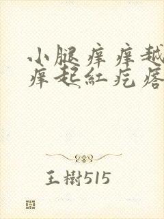 小腿痒痒越挠越痒起红疙瘩怎么办封面