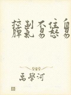 控制不住自己的脾气易怒易烦躁