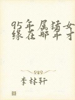 95年属猪女姻缘在哪年才会成功封面