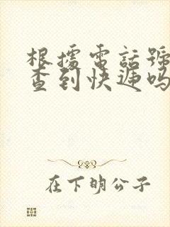 根据电话号码能查到快递吗封面