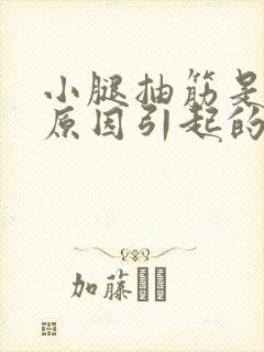 小腿抽筋是什么原因引起的怎么解决