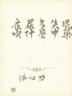 夜尿多失眠多梦吃什么中药