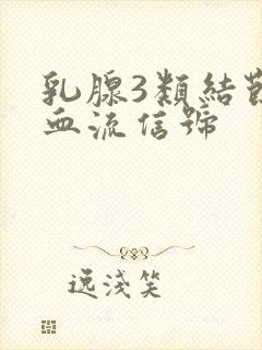 乳腺3类结节有血流信号