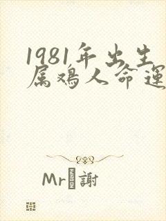 1981年出生属鸡人命运
