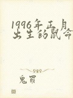 1996年正月出生的鼠命运封面
