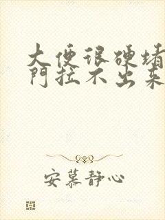 大便很硬堵在肛门拉不出来怎么办