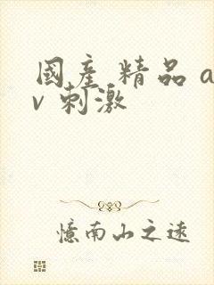 国产 精品 av 刺激