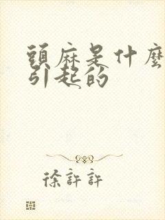 头麻是什么原因引起的