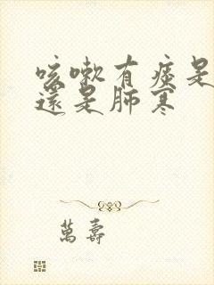 咳嗽有痰是肺热还是肺寒