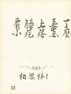 肩膀上长了很多小疙瘩怎么回事