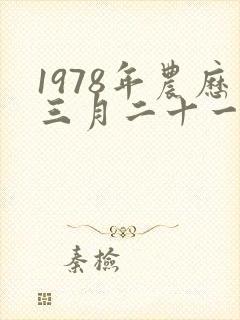 1978年农历三月二十一的命运