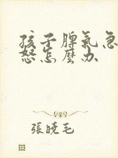 孩子脾气急躁易怒怎么办封面