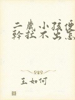 二岁小孩便秘屎干拉不出怎么办