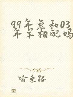 99年兔和03年羊相配吗