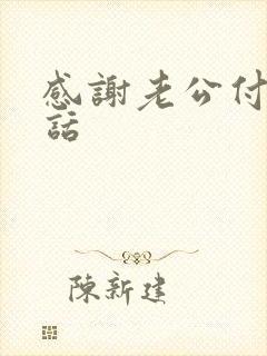 感谢老公付出的话封面