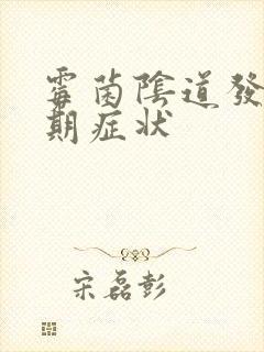 霉菌阴道发炎初期症状