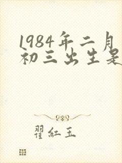 1984年二月初三出生是什么命