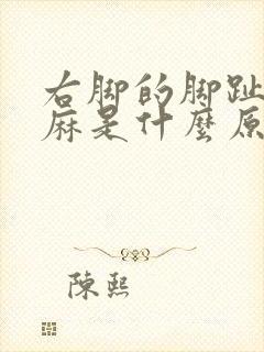 右脚的脚趾头发麻是什么原因