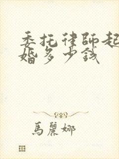 委托律师起诉离婚多少钱封面