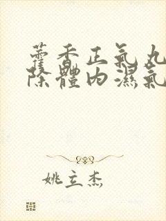 藿香正气丸能去除体内湿气吗