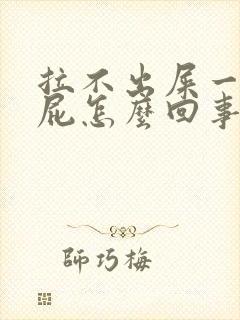 拉不出屎一直放屁怎么回事