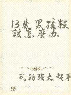 13岁男孩叛逆该怎么办封面