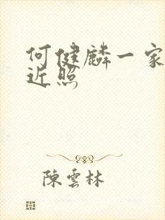 何健麟一家三口近照封面