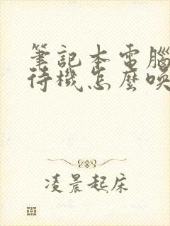 笔记本电脑黑屏待机怎么唤醒