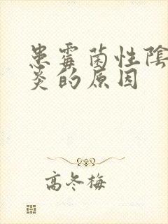 患霉菌性阴道发炎的原因