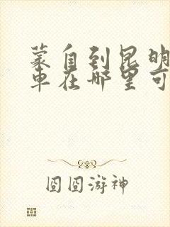 蒙自到昆明的汽车在哪里可以坐