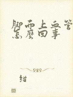 脚面上血管疼是怎么回事封面