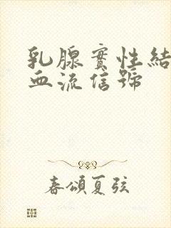 乳腺实性结节有血流信号