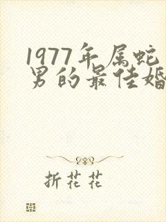 1977年属蛇男的最佳婚配