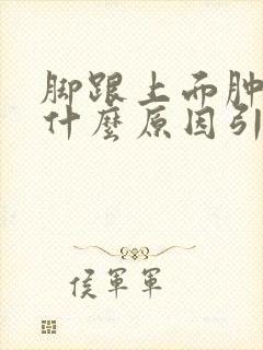 脚跟上面肿疼是什么原因引起的