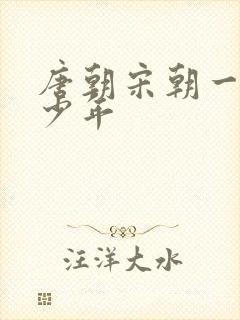 唐朝宋朝一共多少年