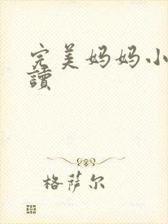 完美妈妈小说阅读封面
