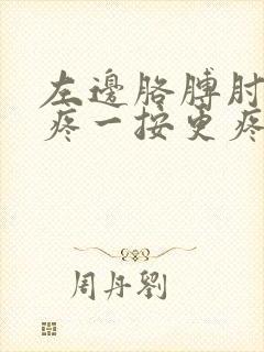 左边胳膊肘上面疼一按更疼