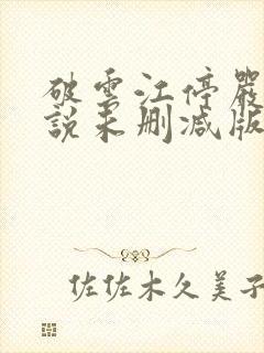 破云江停严l小说未删减版封面