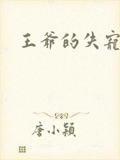 王爷的失宠冷妃封面