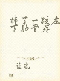 摔了一跤左边胸下肋骨疼