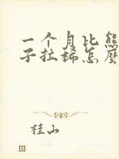 一个月比熊拉肚子拉稀怎么办